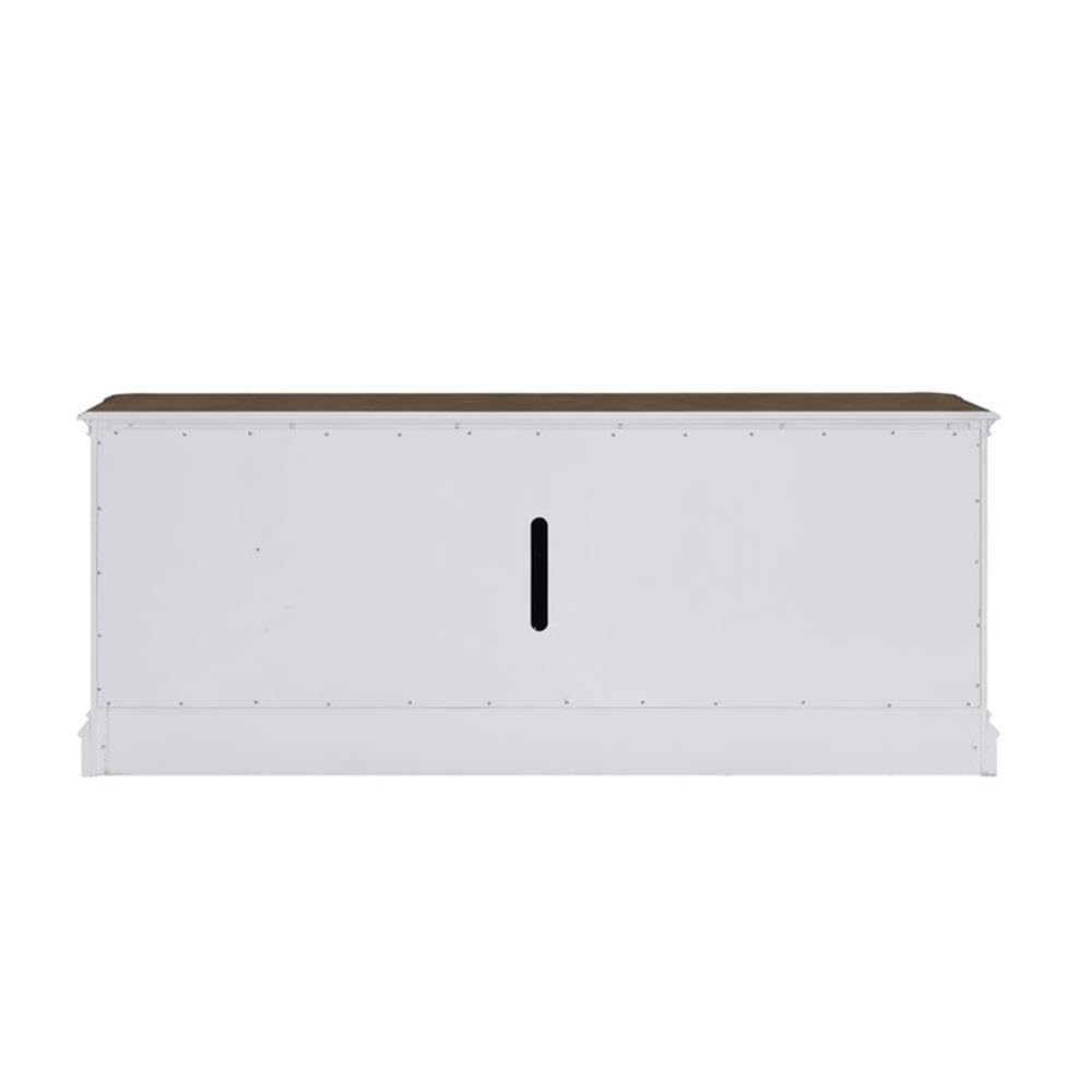82 Inch Fireplace TV Console with Adjustable Shelves K3110