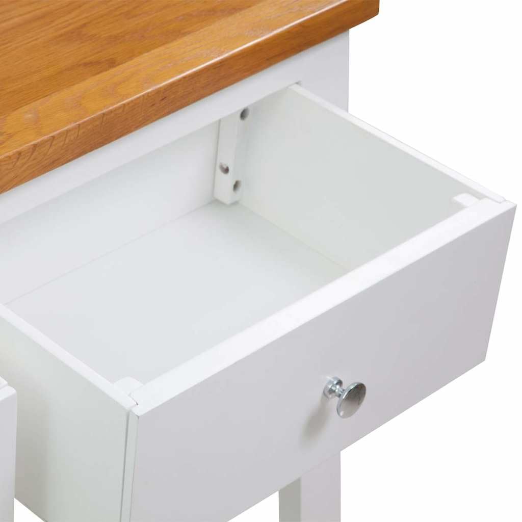 Solid Oak Wood Console Table V957180