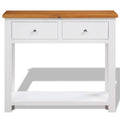 Solid Oak Wood Console Table V957180