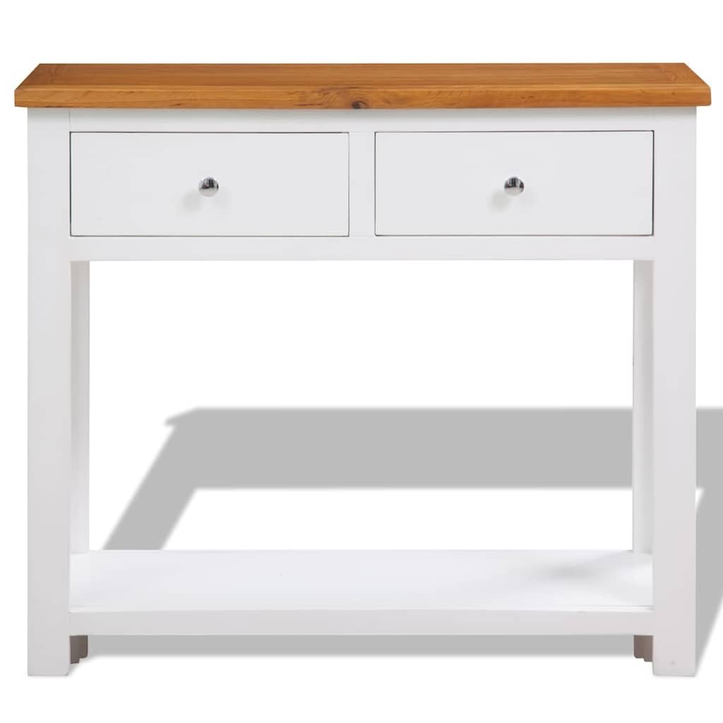 Solid Oak Wood Console Table V957180