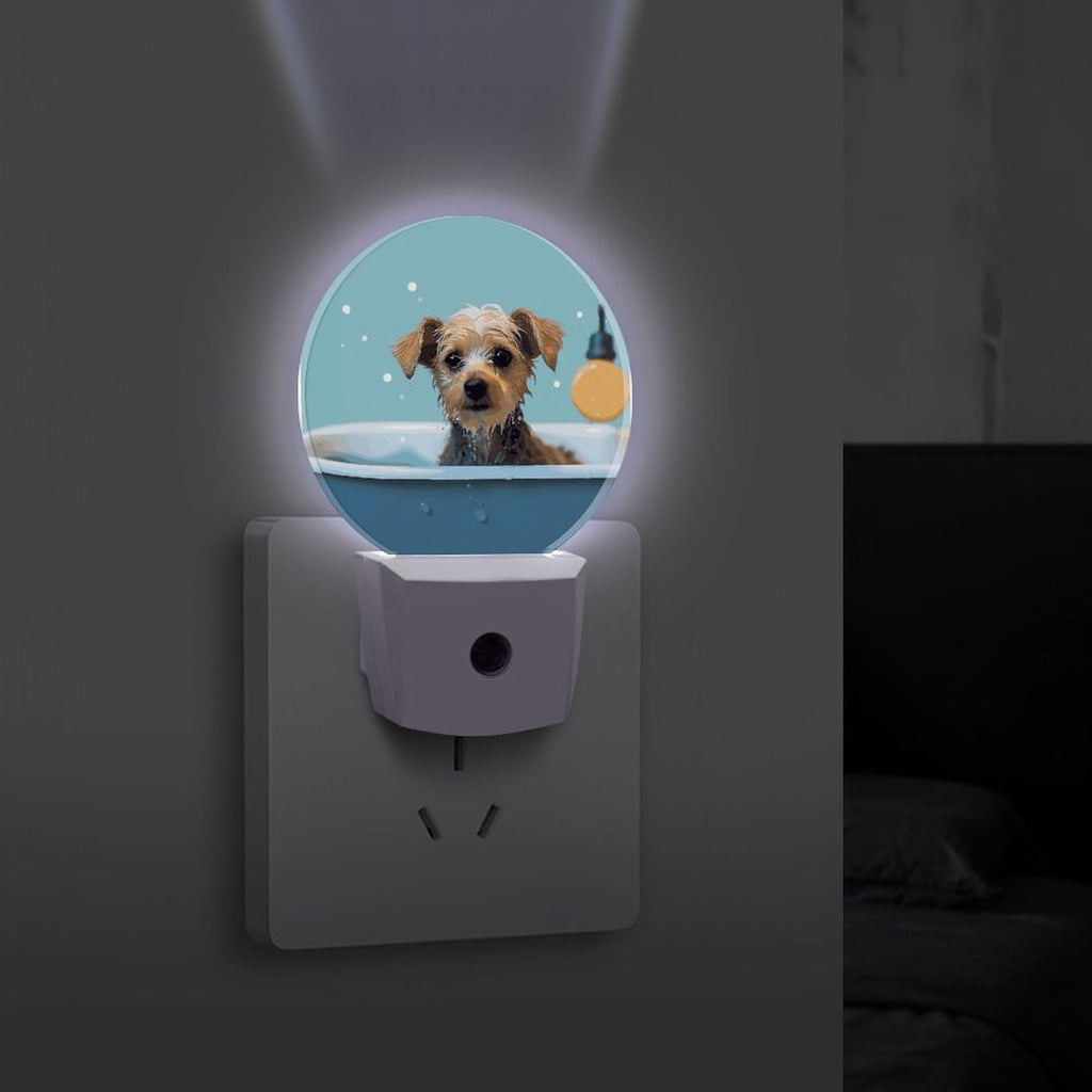 Dog in Bathtub Night Light Smart Sensor W494