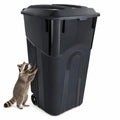32-Gallon Heavy-Duty Wheeled Trash Can with Click-Lock Lid E828