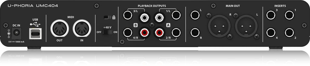 4x4 USB Audio/MIDI Interface with Mic Preamplifiers Y9552