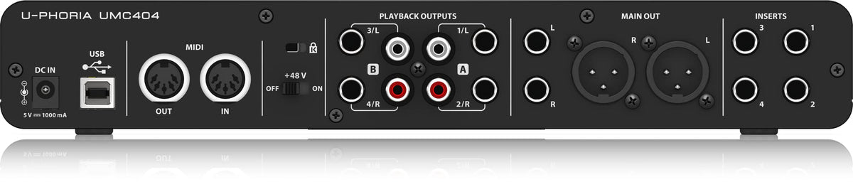 4x4 USB Audio/MIDI Interface with Mic Preamplifiers Y9552