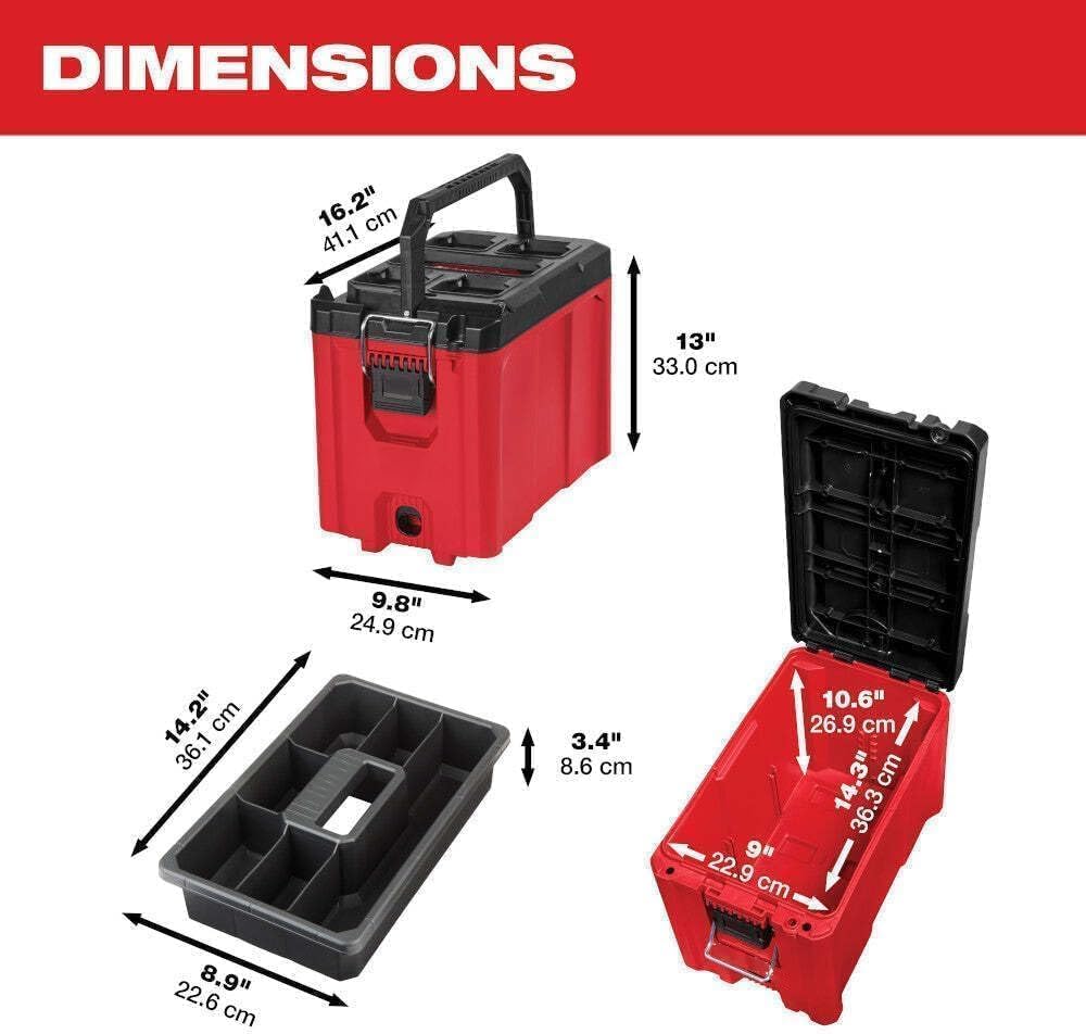 10 in. Heavy Duty Impact Resistant Compact Tool Box T674