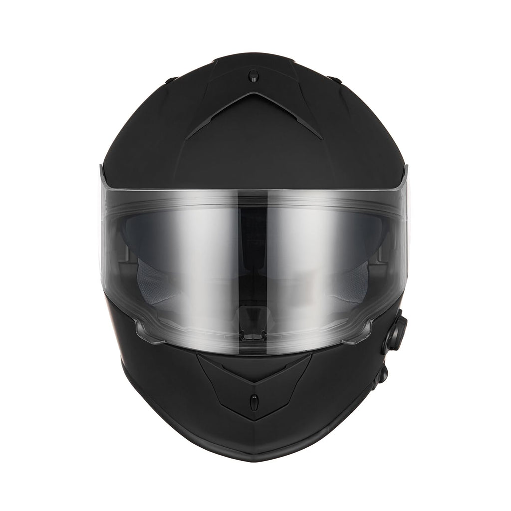 Bluetooth Integrated Full Face Motorcycle Helmet with Dual Visor W7855
