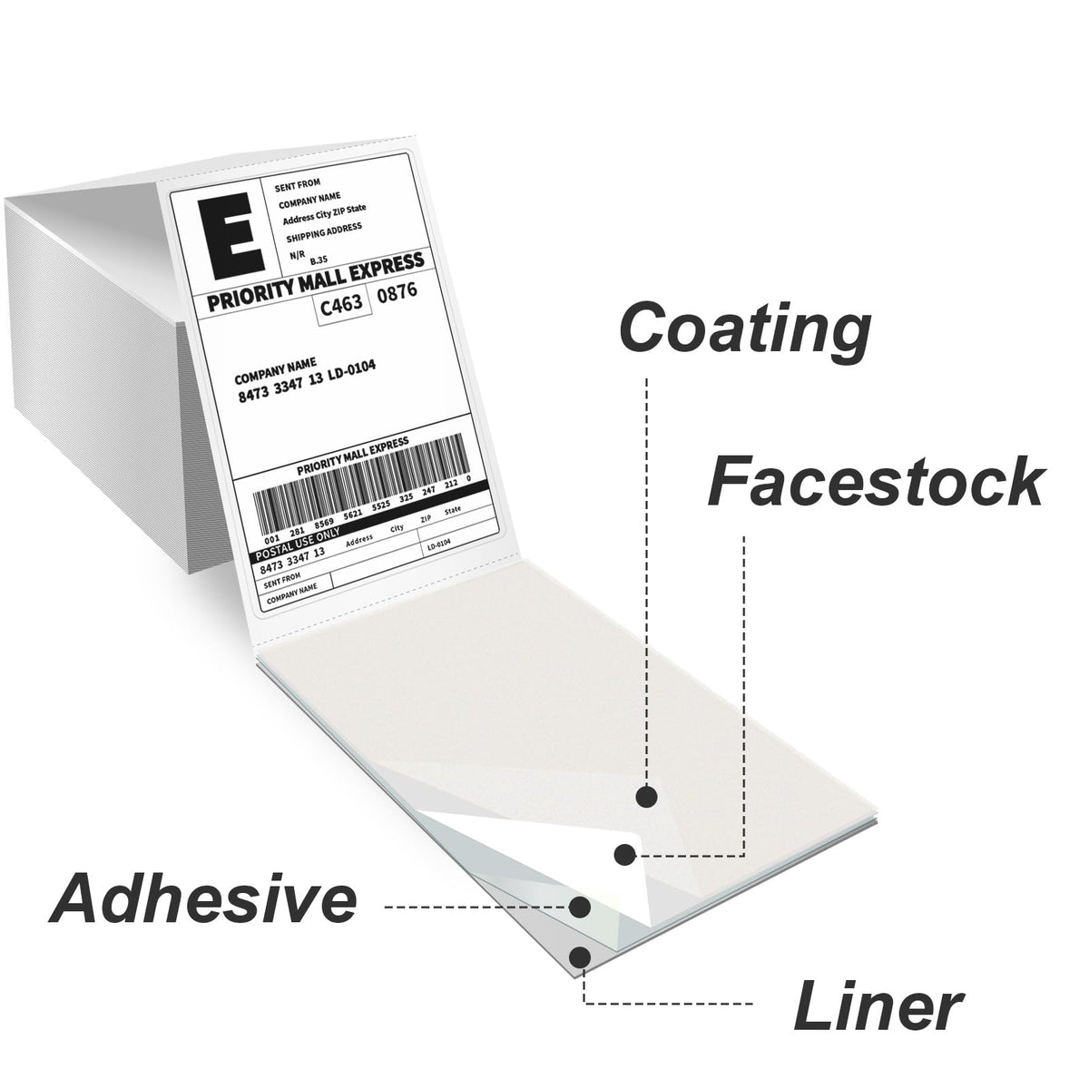 4x6 Thermal Labels 100/Stack V54097