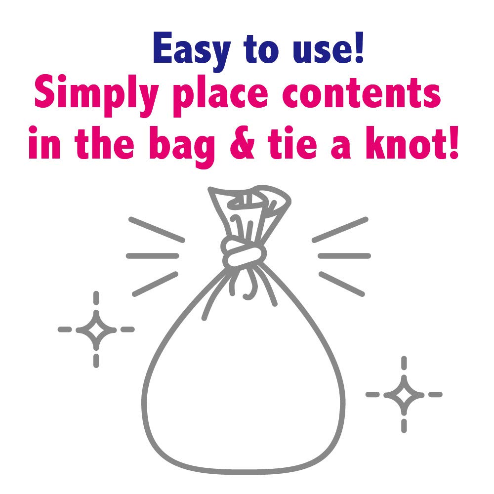 White 90 Count Disposable Odor Sealing Bags Pack of 2 O524360