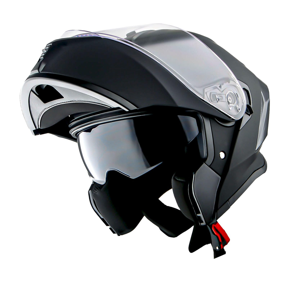 Matt Black Modular Full Face Motorcycle Helmet D752