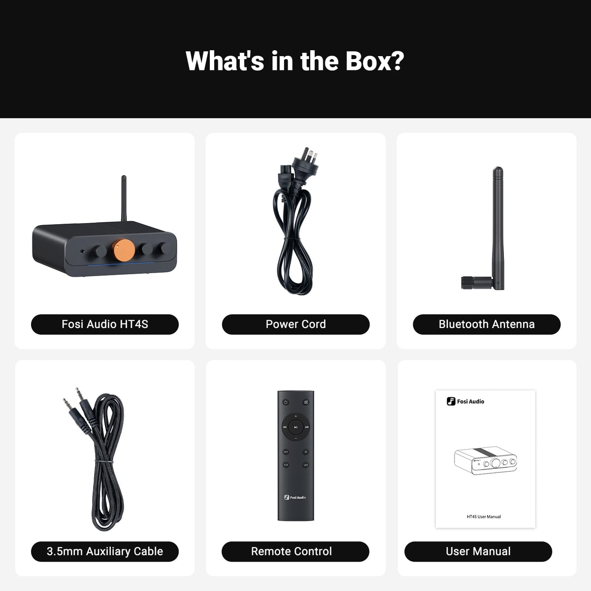 Bluetooth 4 Channel Power Amplifier with Remote Control K74553