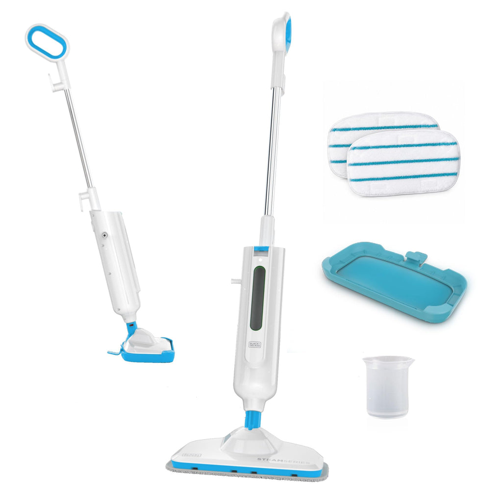 1300W Steam Mop with Carpet Glider and 2 Microfiber Pads T6553