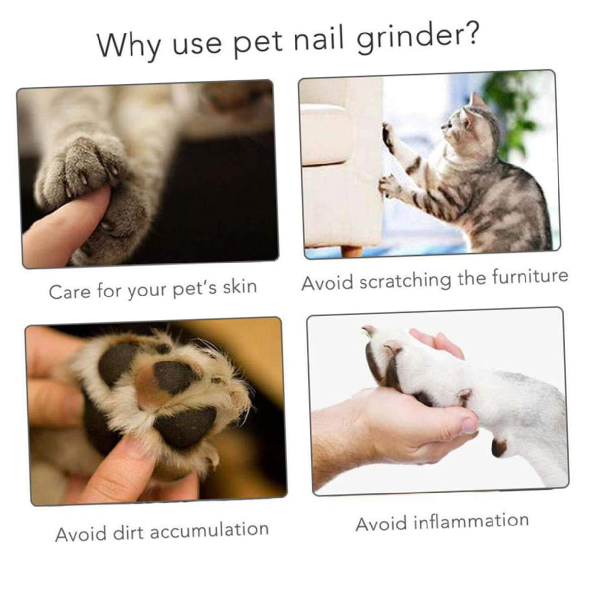 Dog Nail Grinder Electric Pet Nail Clipper K1002