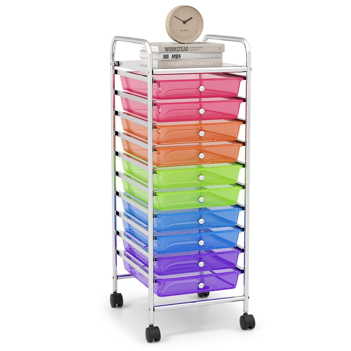 10 Drawer Rolling Storage Cart A233564