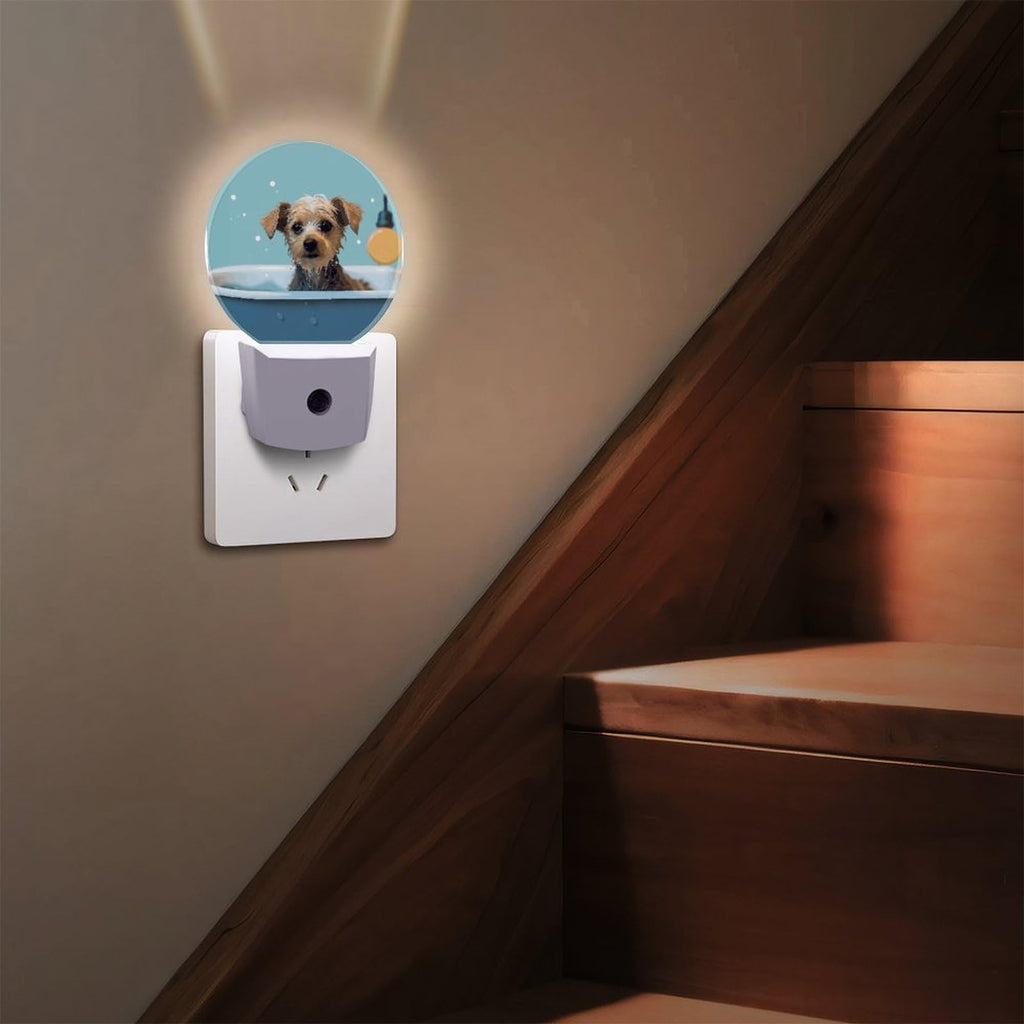 Dog in Bathtub Night Light Smart Sensor W494