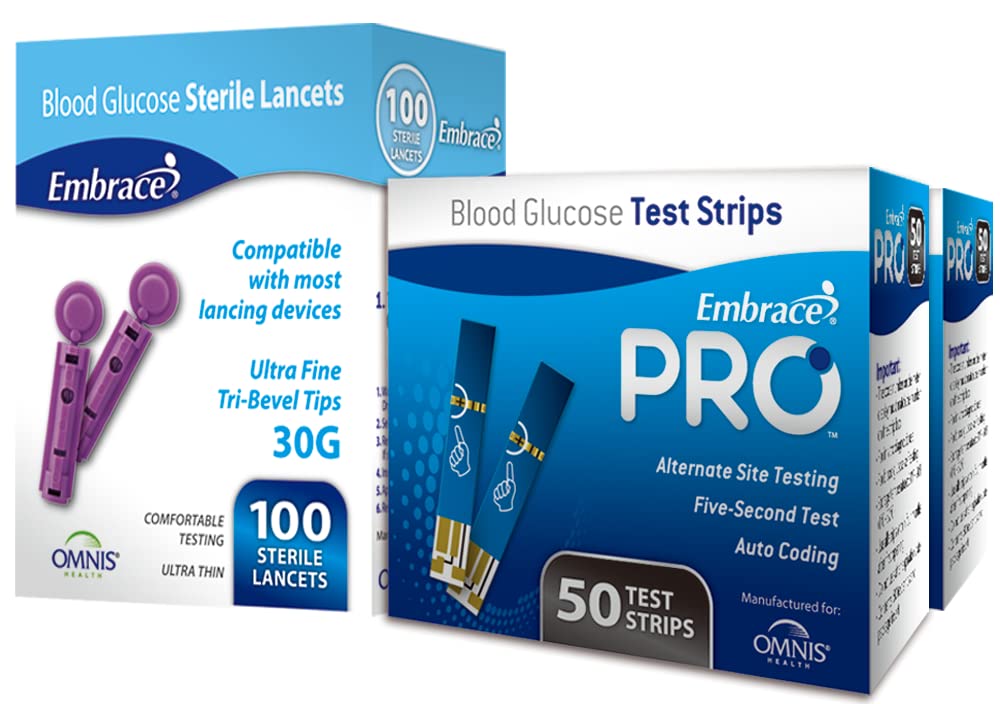 Blood Glucose Test Strips with Lancets T6354