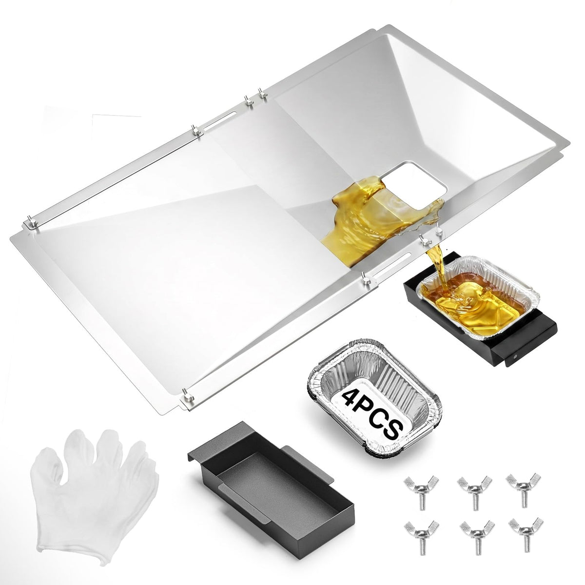 Adjustable Universal Grease Tray with Catch Pan Y111