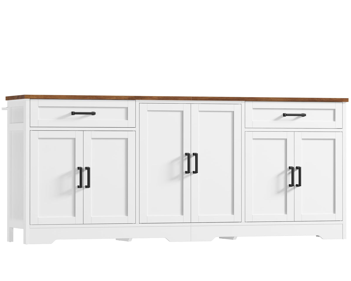 White Buffet Cabinet with Storage D120836