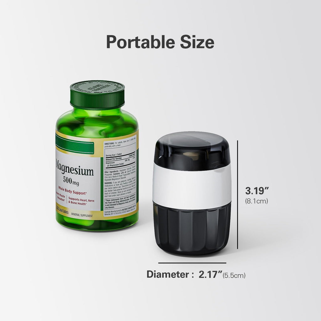 3-in-1 Pill Crusher and Cutter with Storage E51668