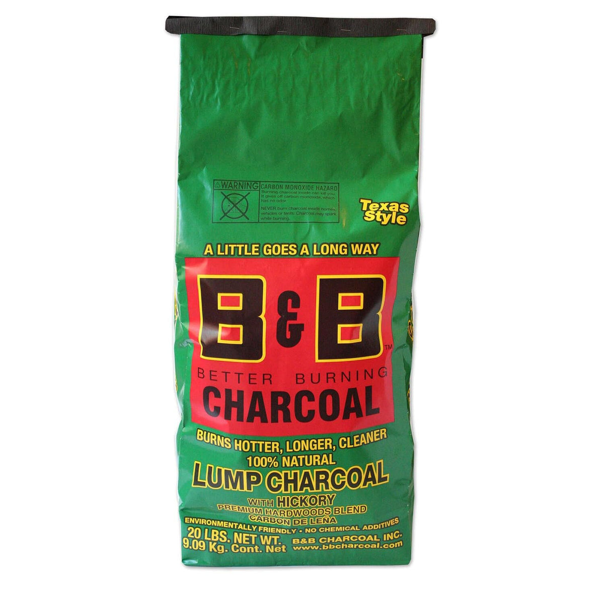 All Natural Hickory Hardwood Lump Charcoal 20 lb D519181