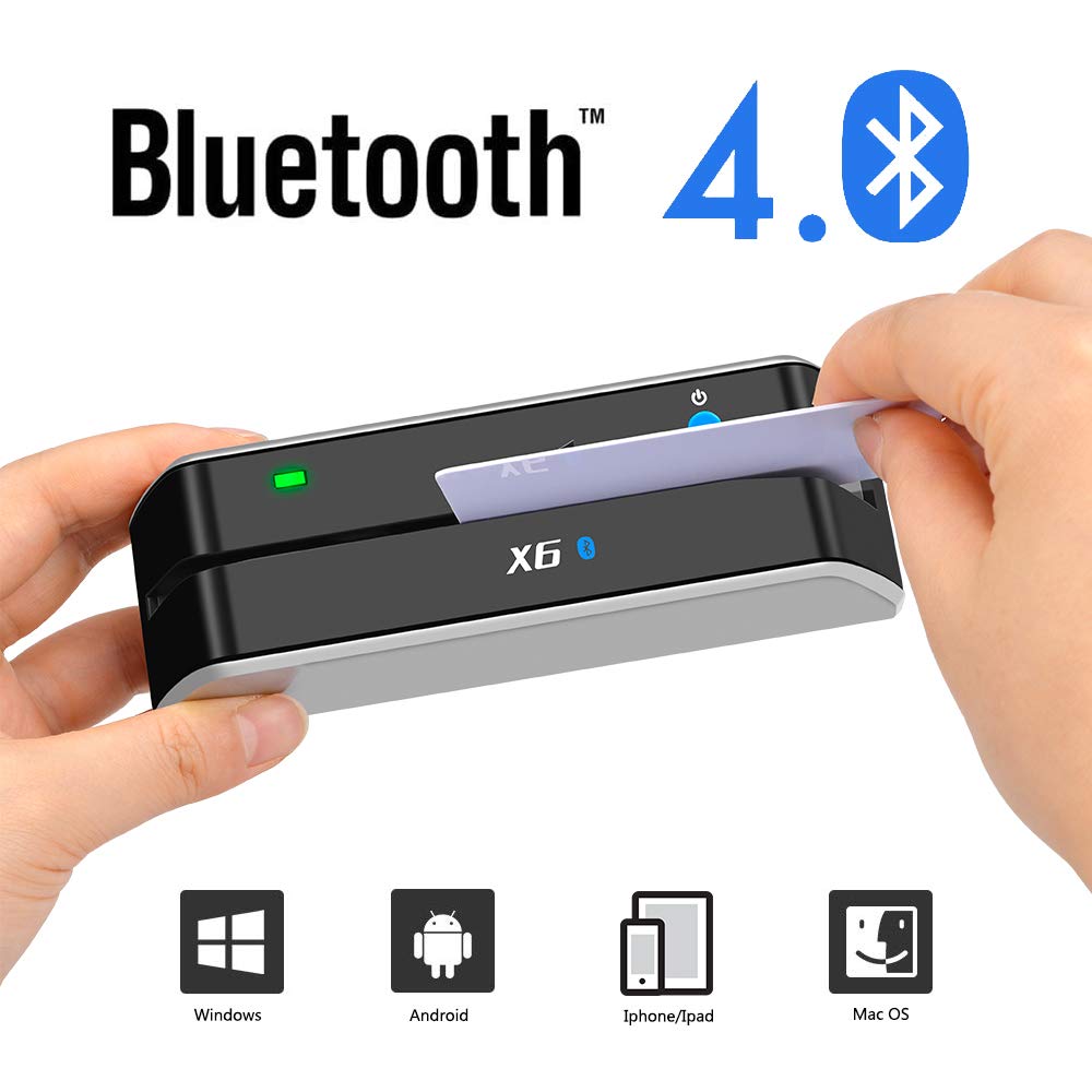Bluetooth Card Reader Writer USB 3 Tracks Swipe Encoder T400