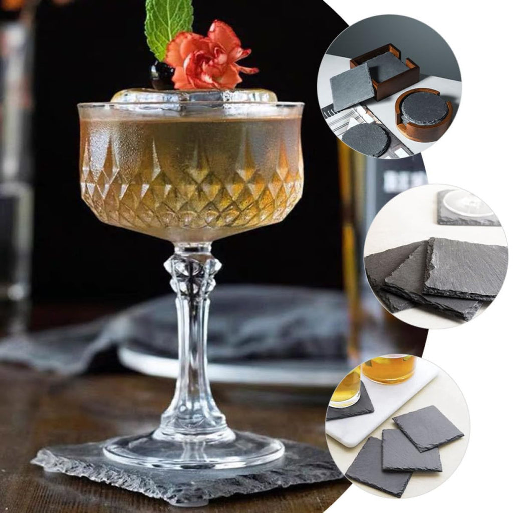 Natural Stone Drink Coasters Set G364995