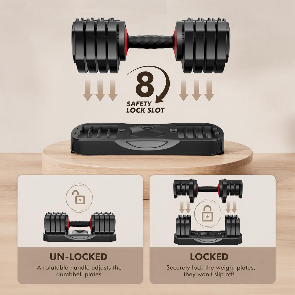 25 lb Adjustable Dumbbell Set N2363