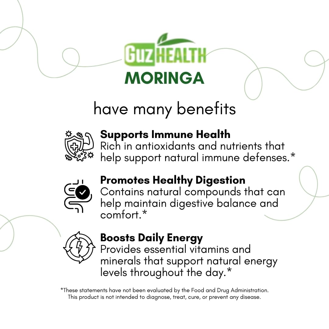 Moringa Oleifera 2000mg Capsules 120 Count Z4953