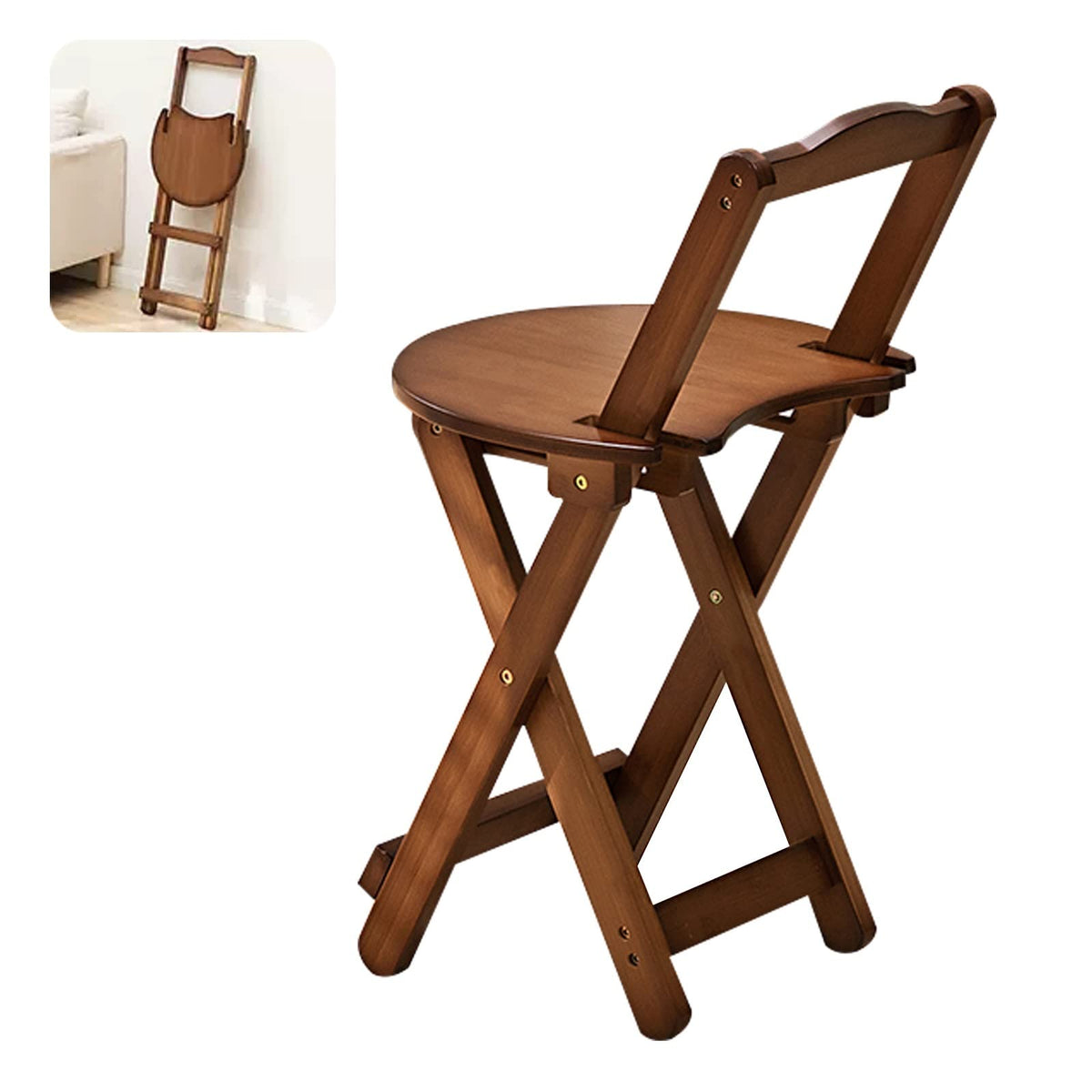 Folding Bar Stool Bamboo Kitchen Stools Y59383