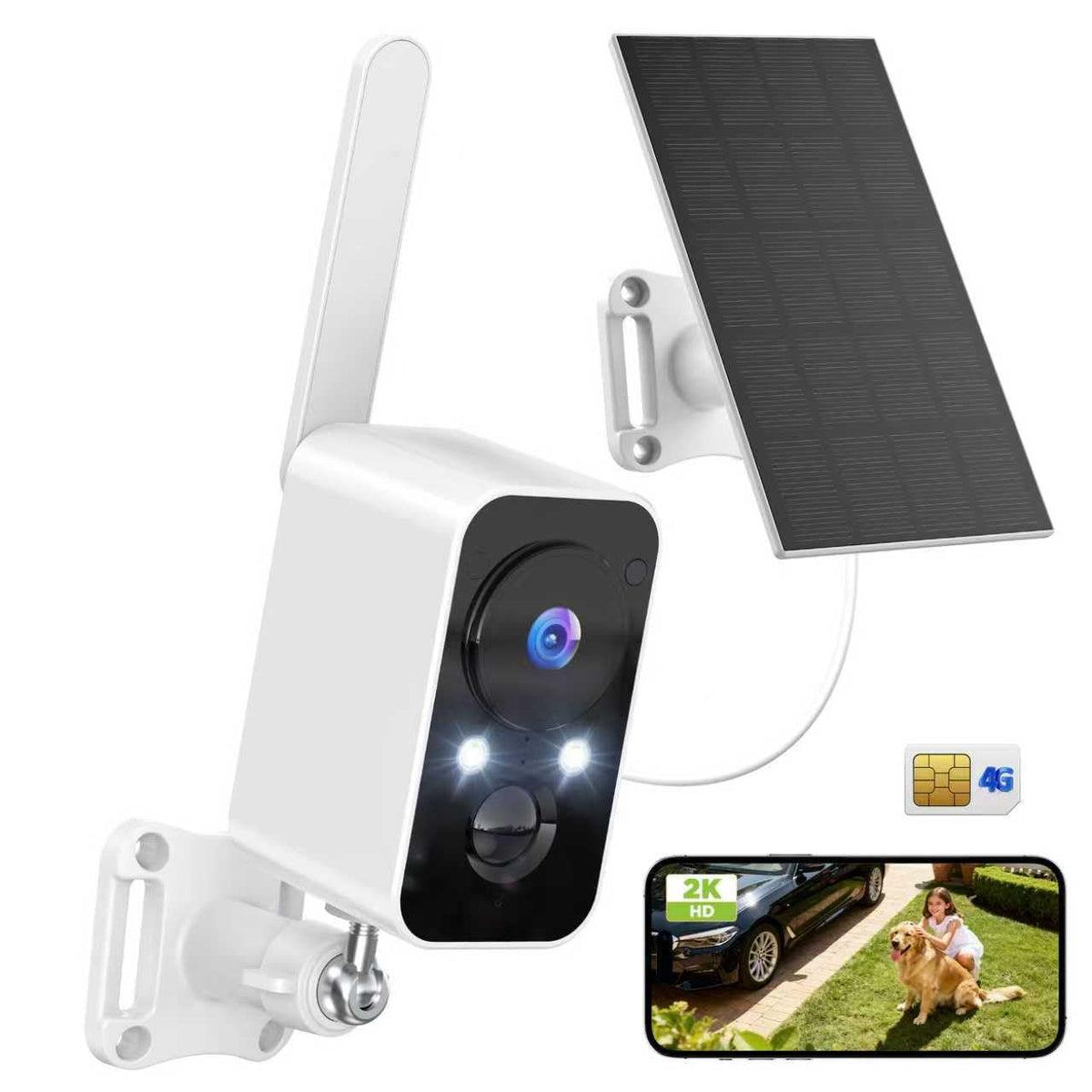 4G LTE Solar Security Camera H38679