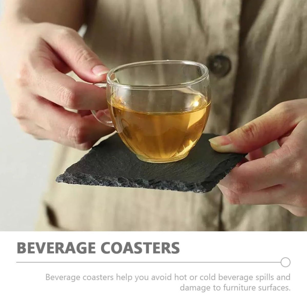Natural Stone Drink Coasters Set G364995