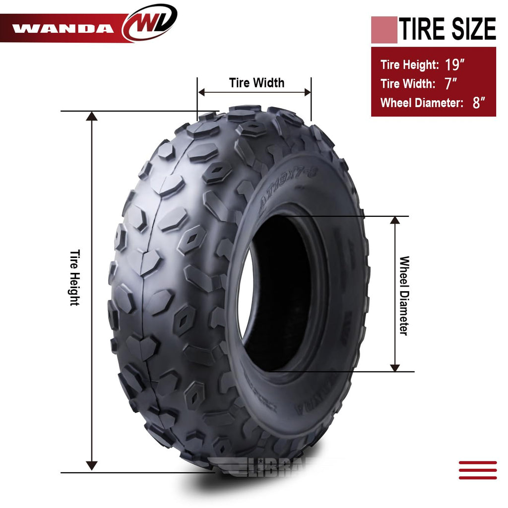 19X7-8 4PR ATV Tires I9068
