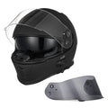 Bluetooth Integrated Full Face Motorcycle Helmet with Dual Visor W7855