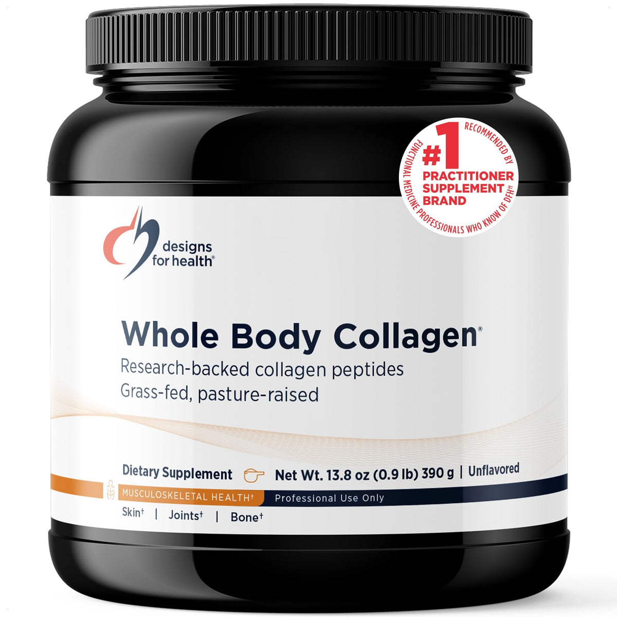 Hydrolyzed Collagen Peptides Powder Unflavored 30 Servings V7725