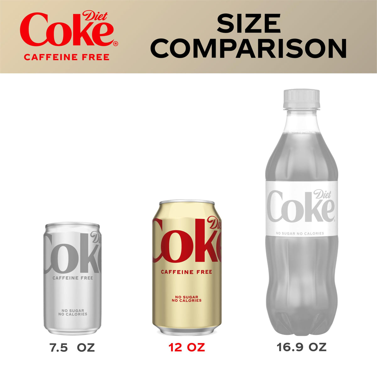 Caffeine Free Soda Soft Drink, 12 fl oz, 12 Pack J2011
