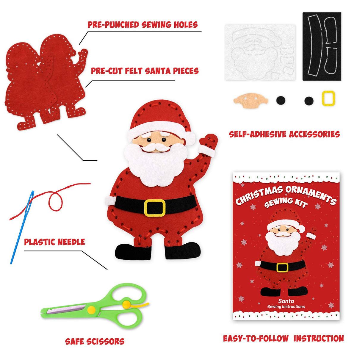 Christmas Sewing Kit for Kids P384