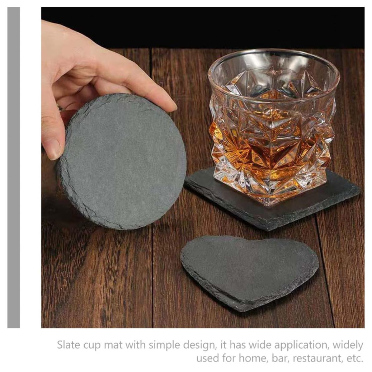 Natural Stone Drink Coasters Set G364995