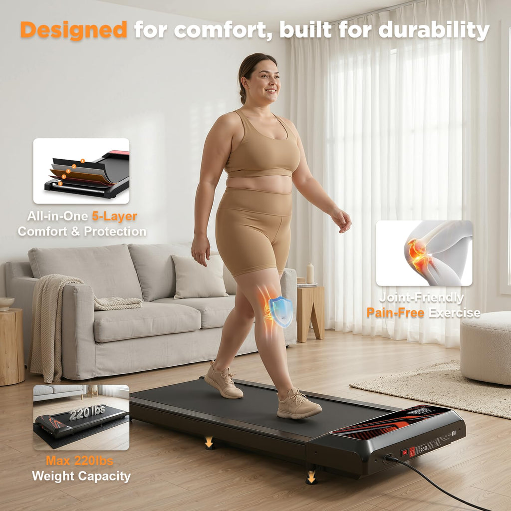 2.5HP Portable Compact Treadmill with Incline and Remote L412499
