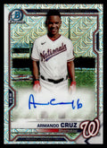 Autographed Mojo Refractor Baseball Trading Card X13034