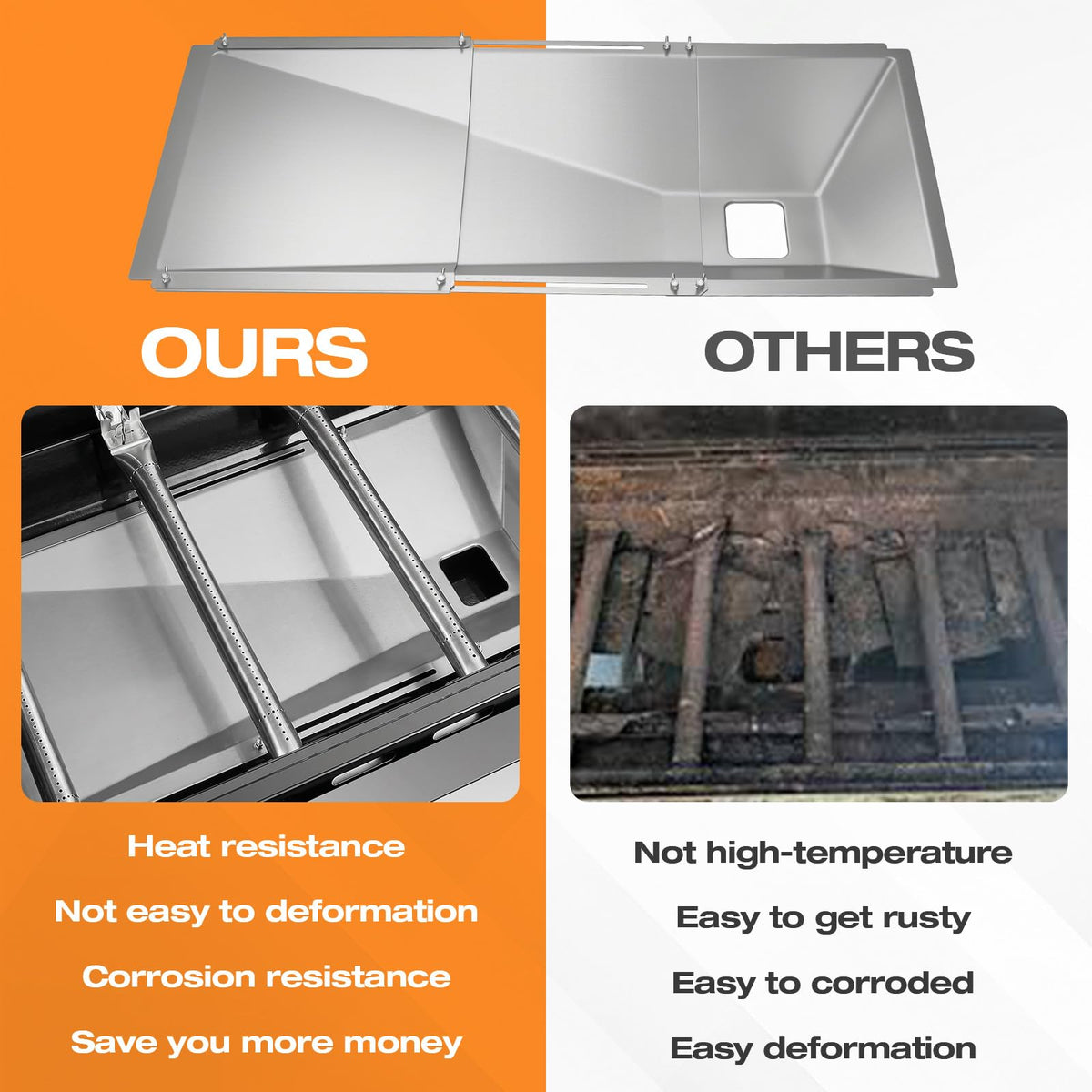 Adjustable Universal Grease Tray with Catch Pan Y111