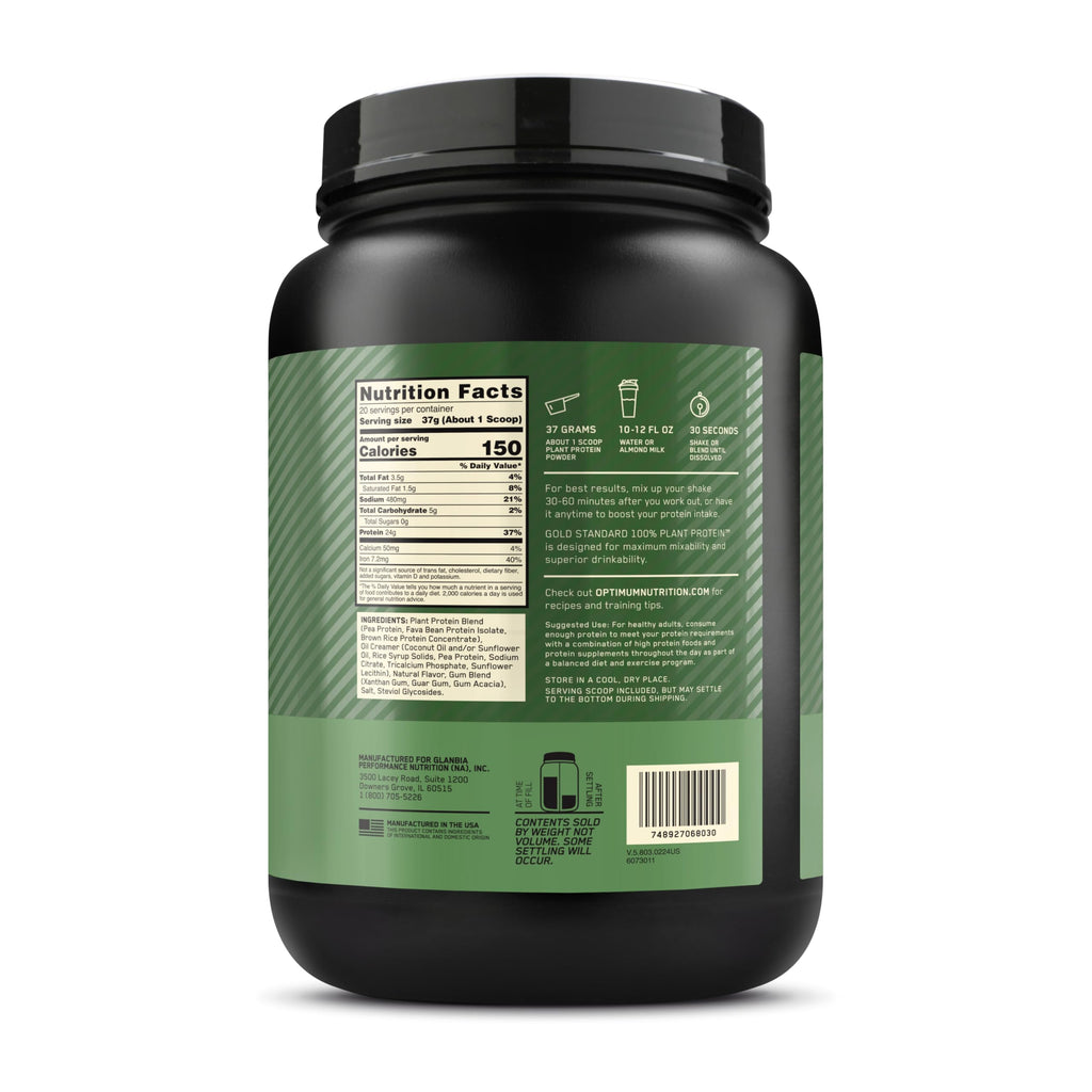 Plant Based Protein Powder Creamy Vanilla 20 Servings U615890