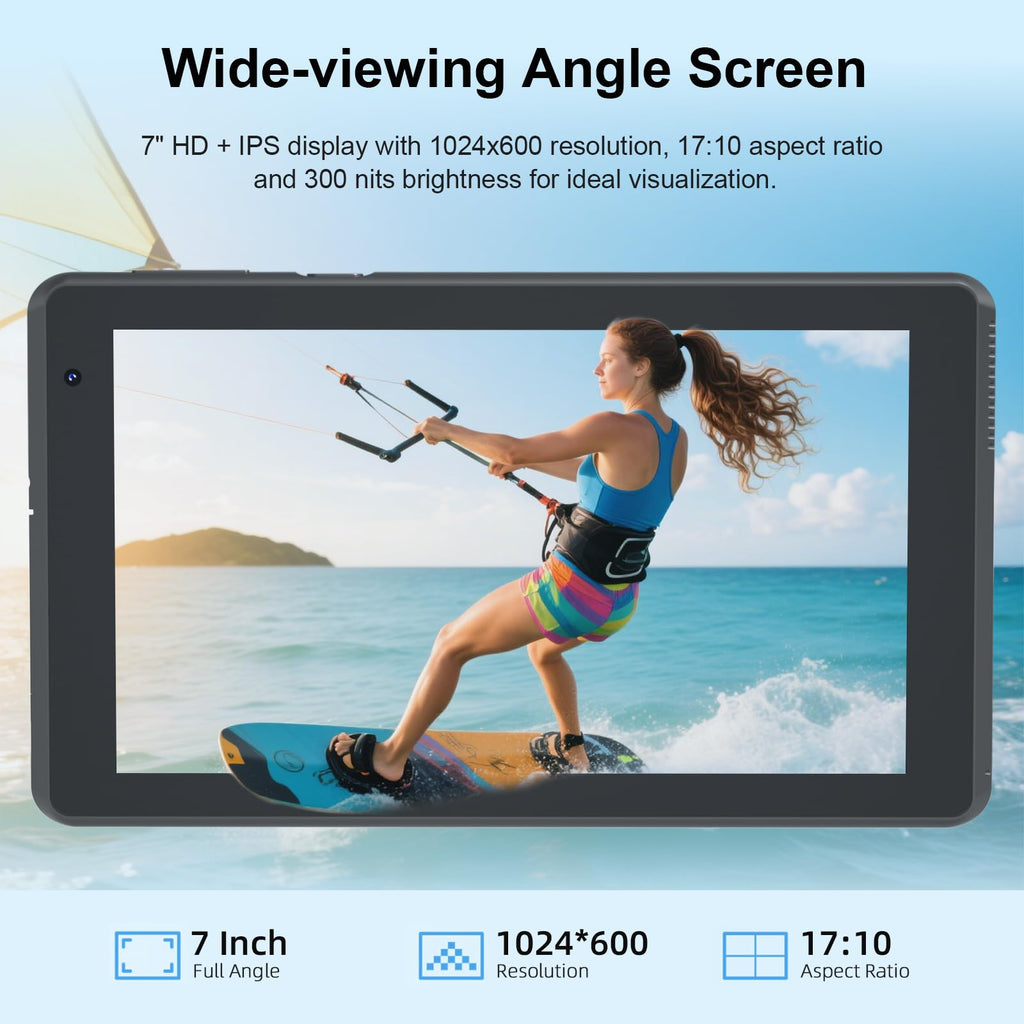 Android 15 Tablet 7 inch 8GB RAM 32GB ROM Black L40409