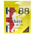 Black Nylon Flatwound Short Bass Guitar Strings J4661
