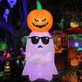 6.2 FT Halloween Inflatables Ghost with Pumpkin D48697