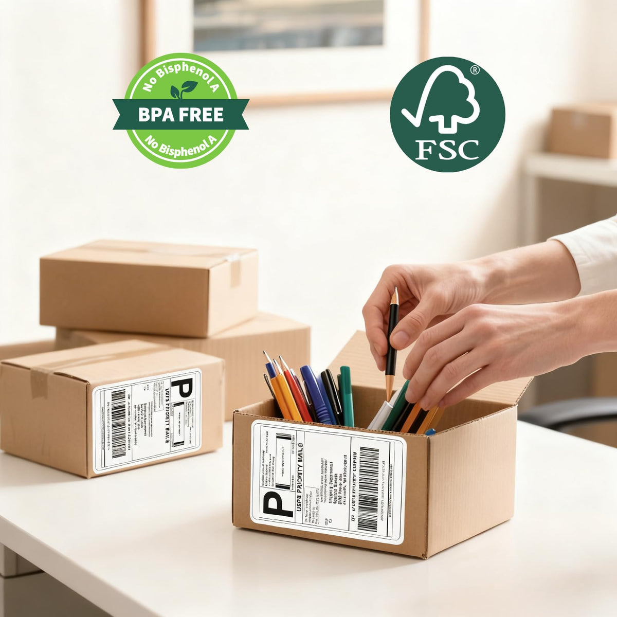4x6 Thermal Labels 100/Stack V54097