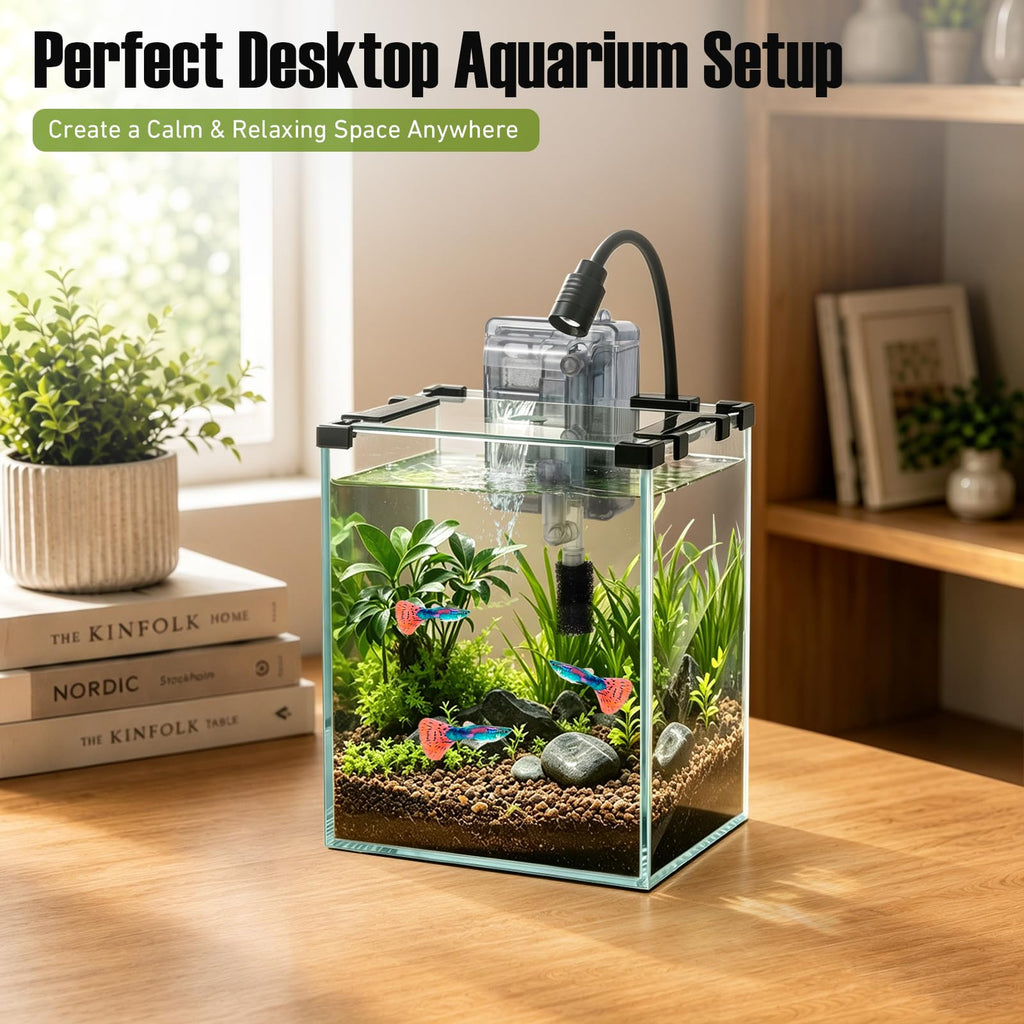 2.2 Gallon Glass Fish Tank Kit U68815