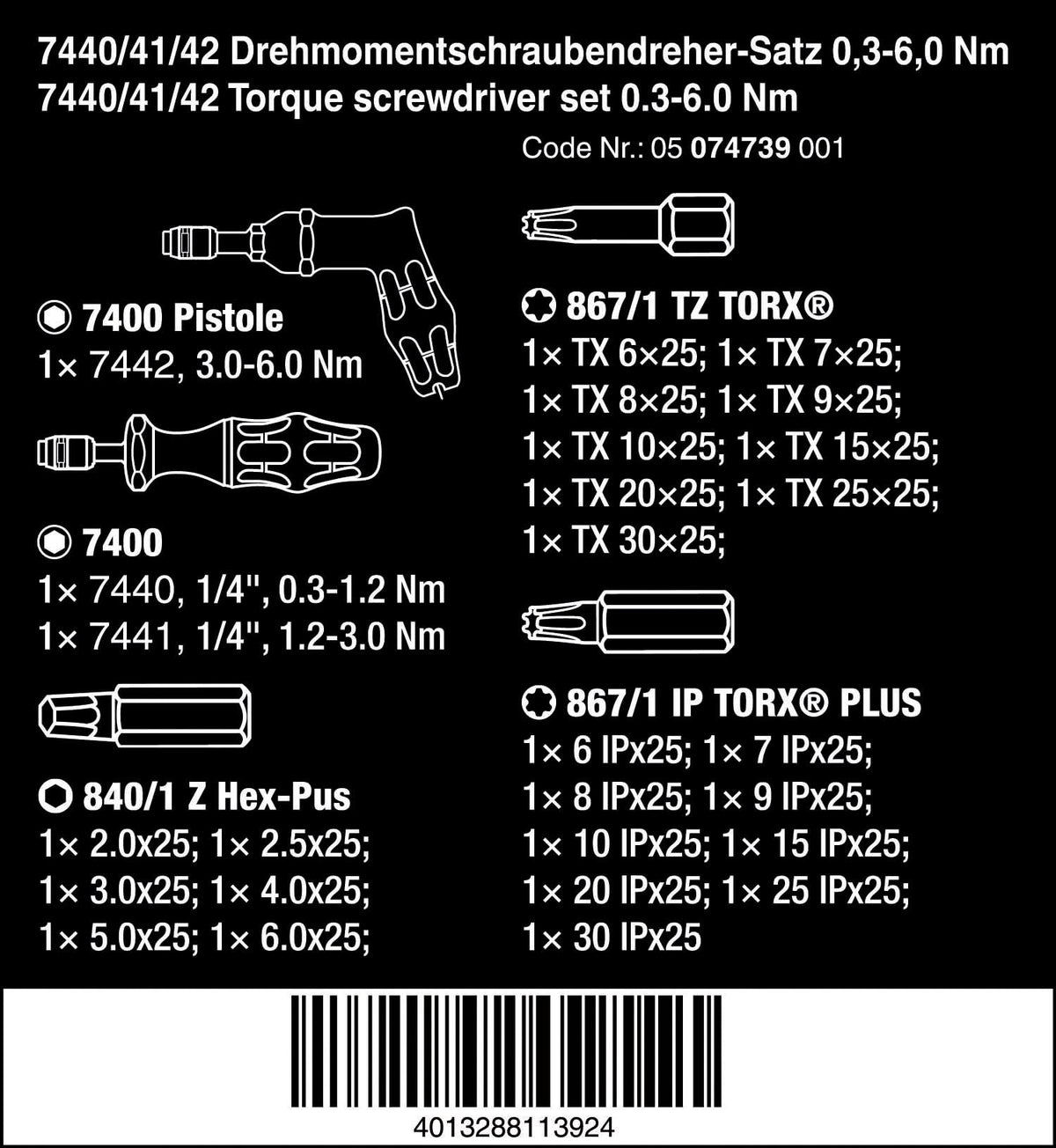 27 Pc Torque Screwdriver Set T10251