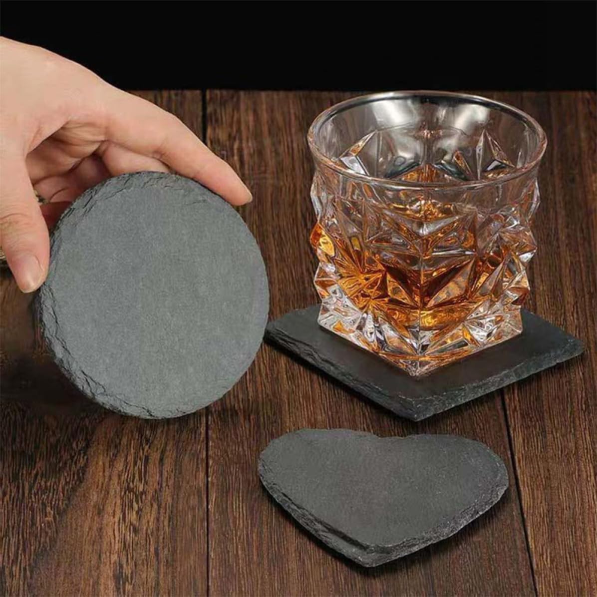 Natural Stone Drink Coasters Set G364995