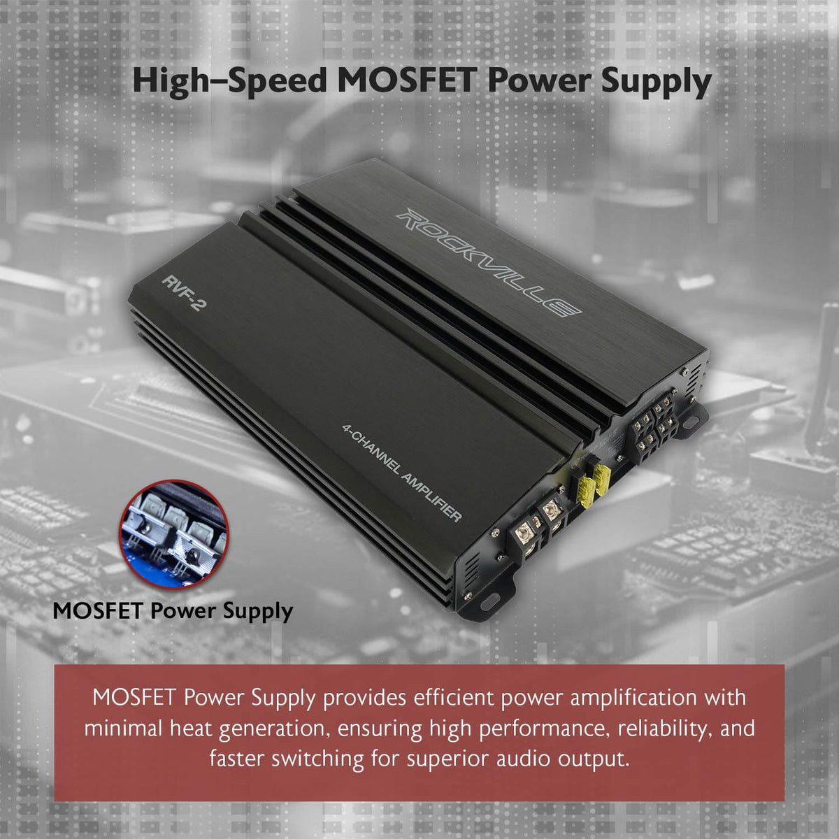 4 Channel Car Stereo Amplifier R8143