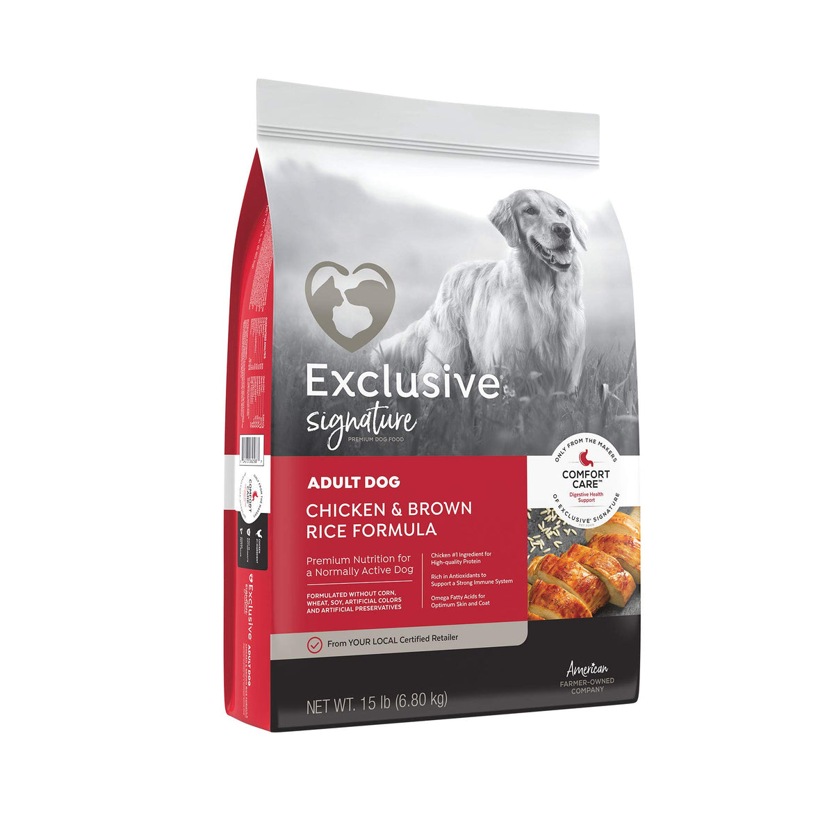 Chicken & Brown Rice Adult Dog Food 15 lb Bag Q6766