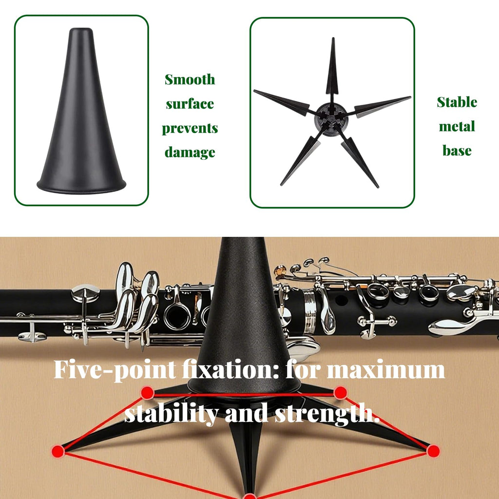 Portable Lightweight Foldable Clarinet Stand N4994
